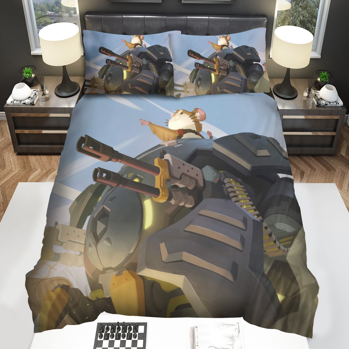 Overwatch Hammond The Wrecking Ball Art Decorative Bedding Sets For Fan