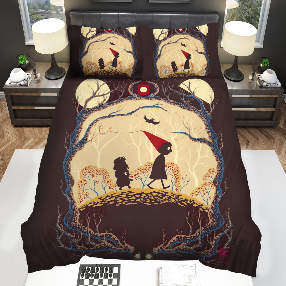 Over The Garden Wall 2014 Movie Illustration Bedding Sets Duvet Cover Flatsheet Pillowcase