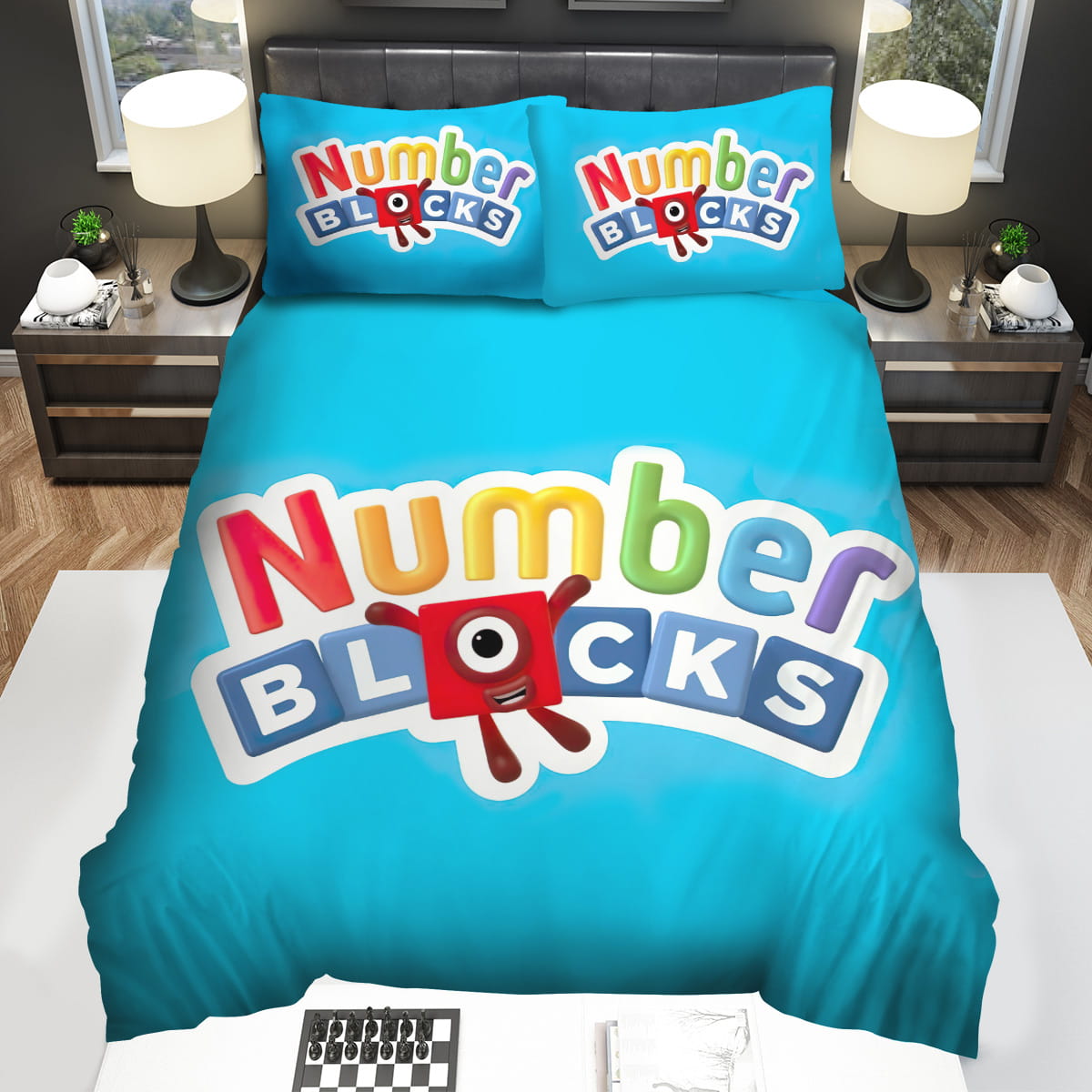 Numberblocks The Logo Decorative Bedding Sets For Fan