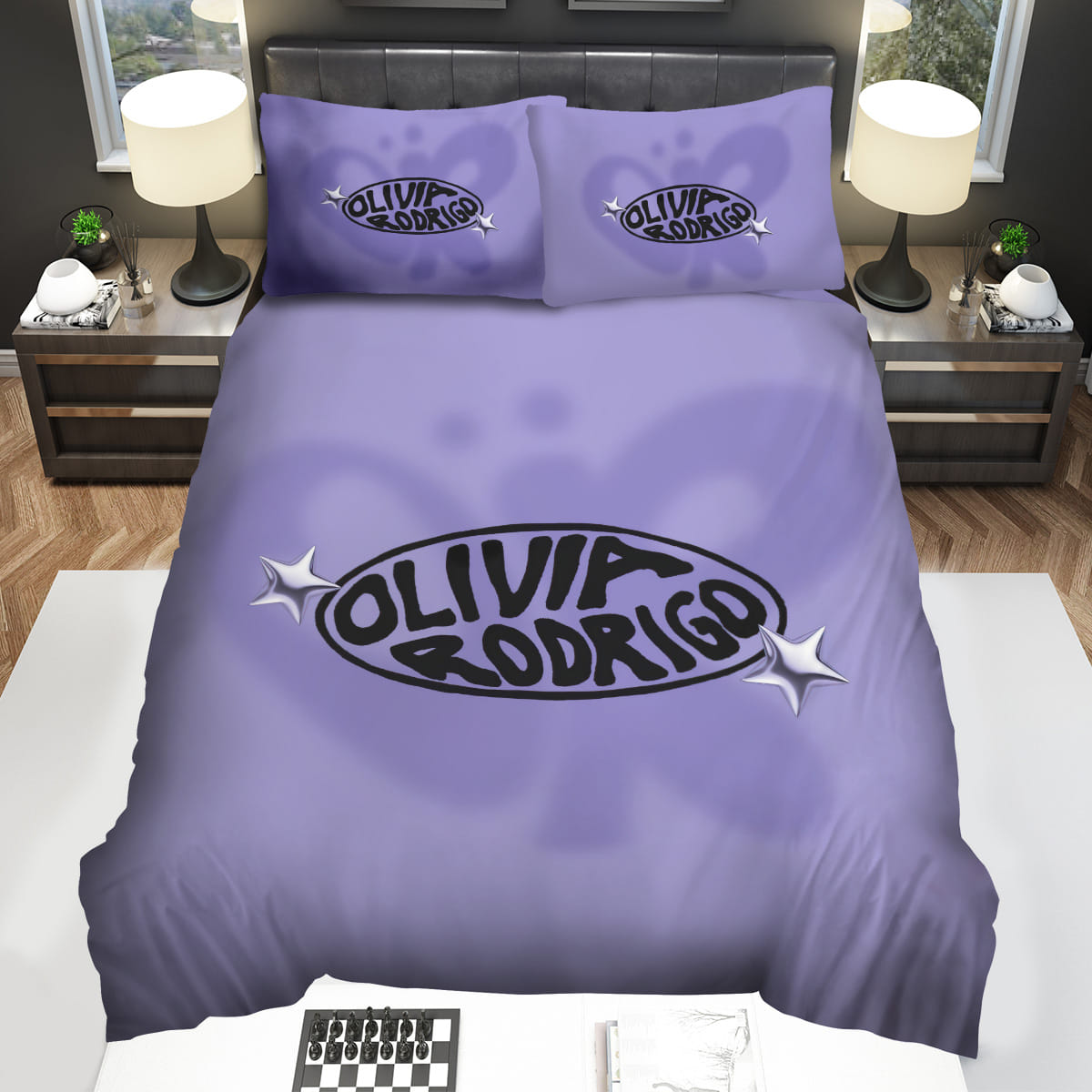Olivia Rodrigo And Butterfly Logo Decorative Bedding Sets with Duvet Cover Flatsheet Pillowcase