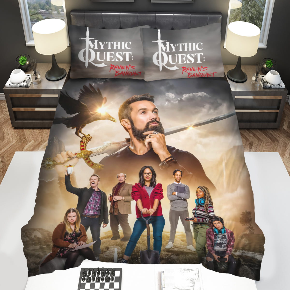 Mythic Quest Movie Poster 1 Bedding Sets Duvet Cover Flatsheet Pillowcase