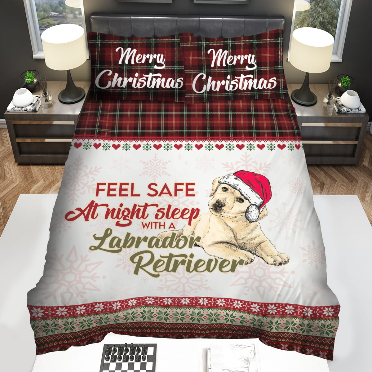 Night Sleep With A Labrador Retriever Decorative Bedding Sets For Fan