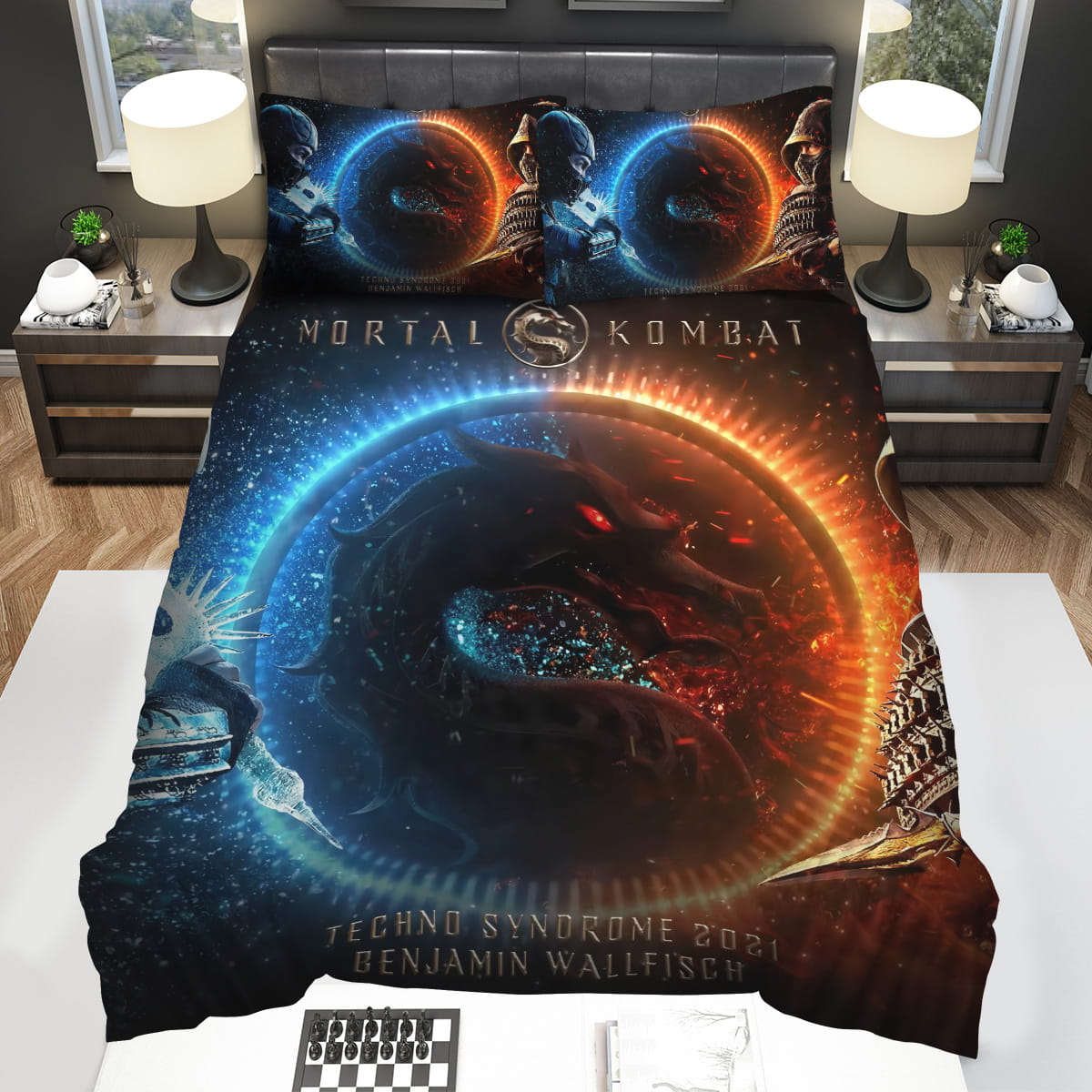 Mortal Kombat 2021 Movie Bedding Sets Gift For Christmas Thanksgiving Halloween