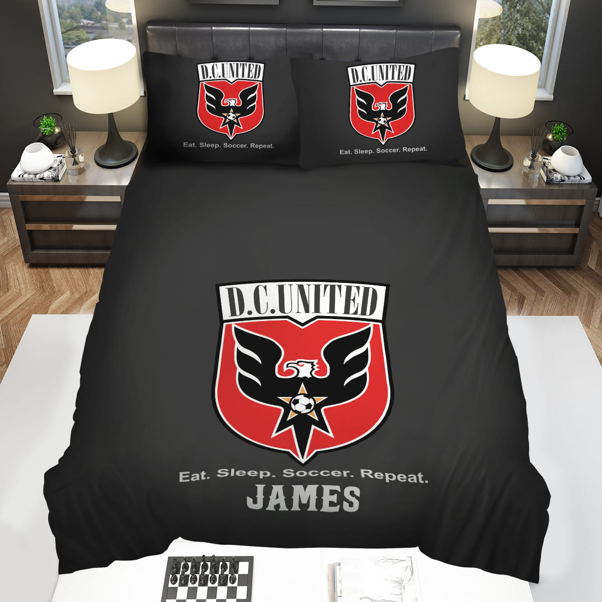 MLS D C United 2 Logo 3D Personalized Bedding Sets Gift For Christmas Birthday Thanksgiving