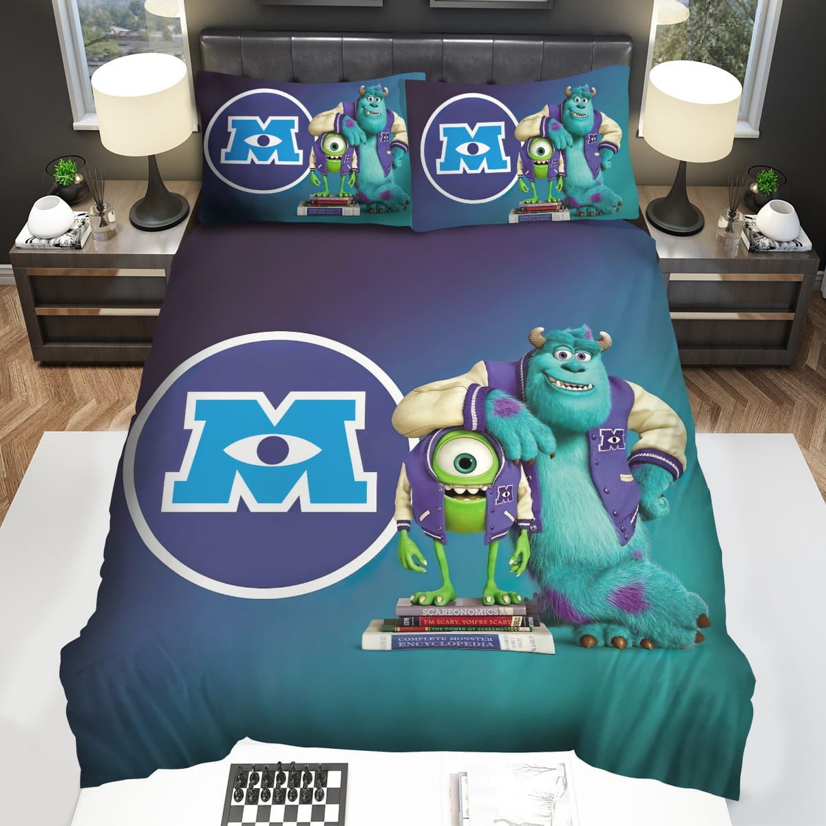Monster University & Monster Inc Staffs Bedding Sets Gift For Christmas Birthday Thanksgiving