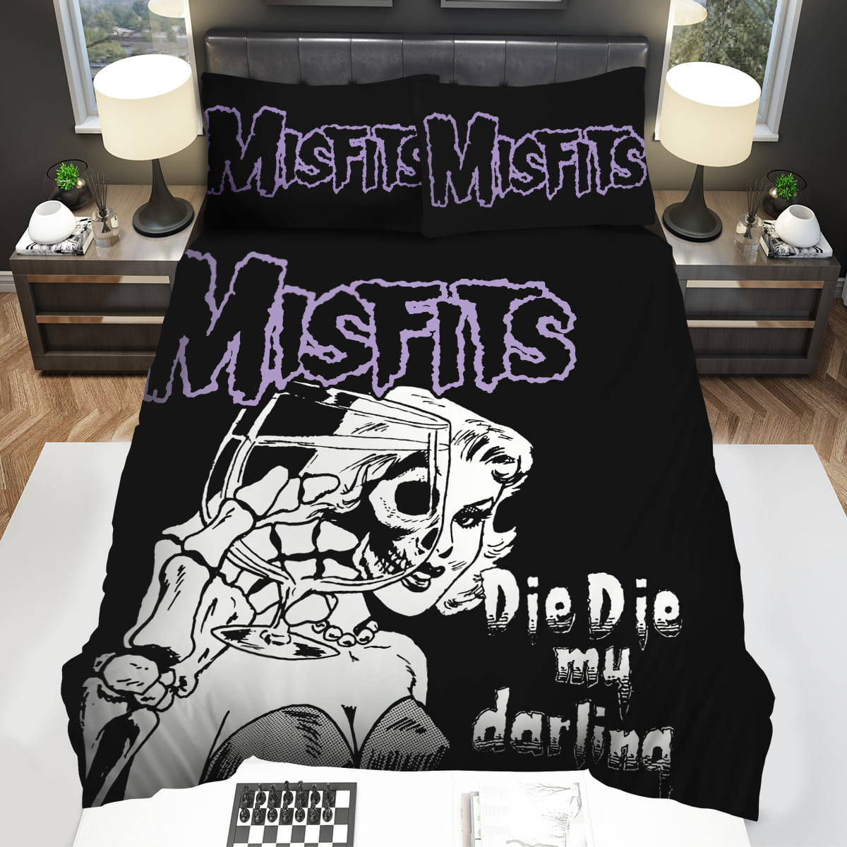 Misfits Die Die My Darling Bedding Sets Duvet Cover Flatsheet Pillowcase