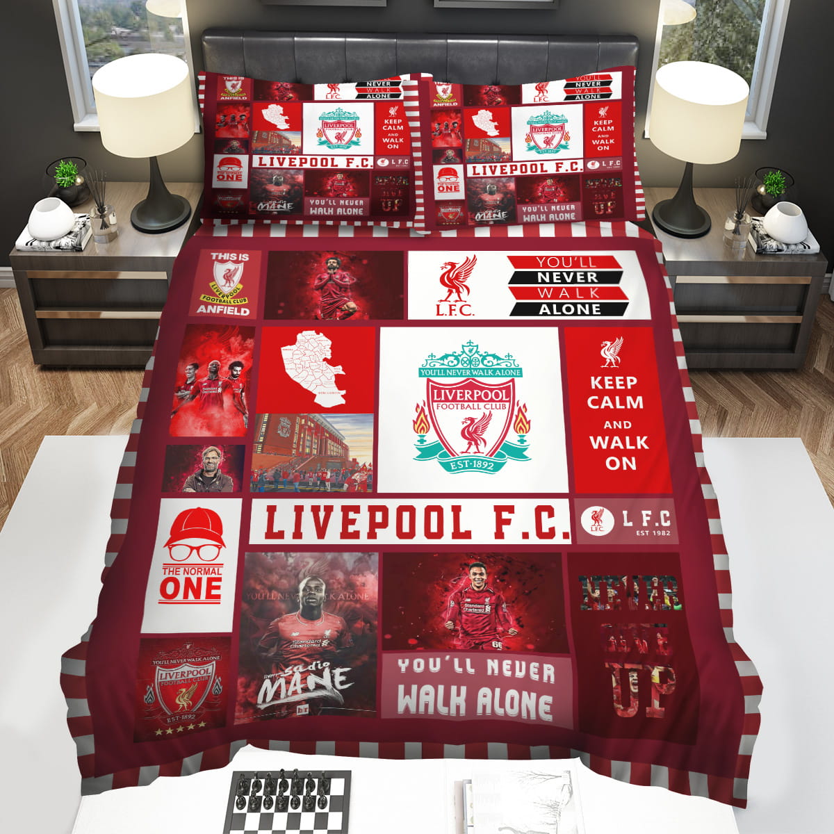 Liverpool Football Club Bedding Sets Gift For Christmas Birthday Thanksgiving