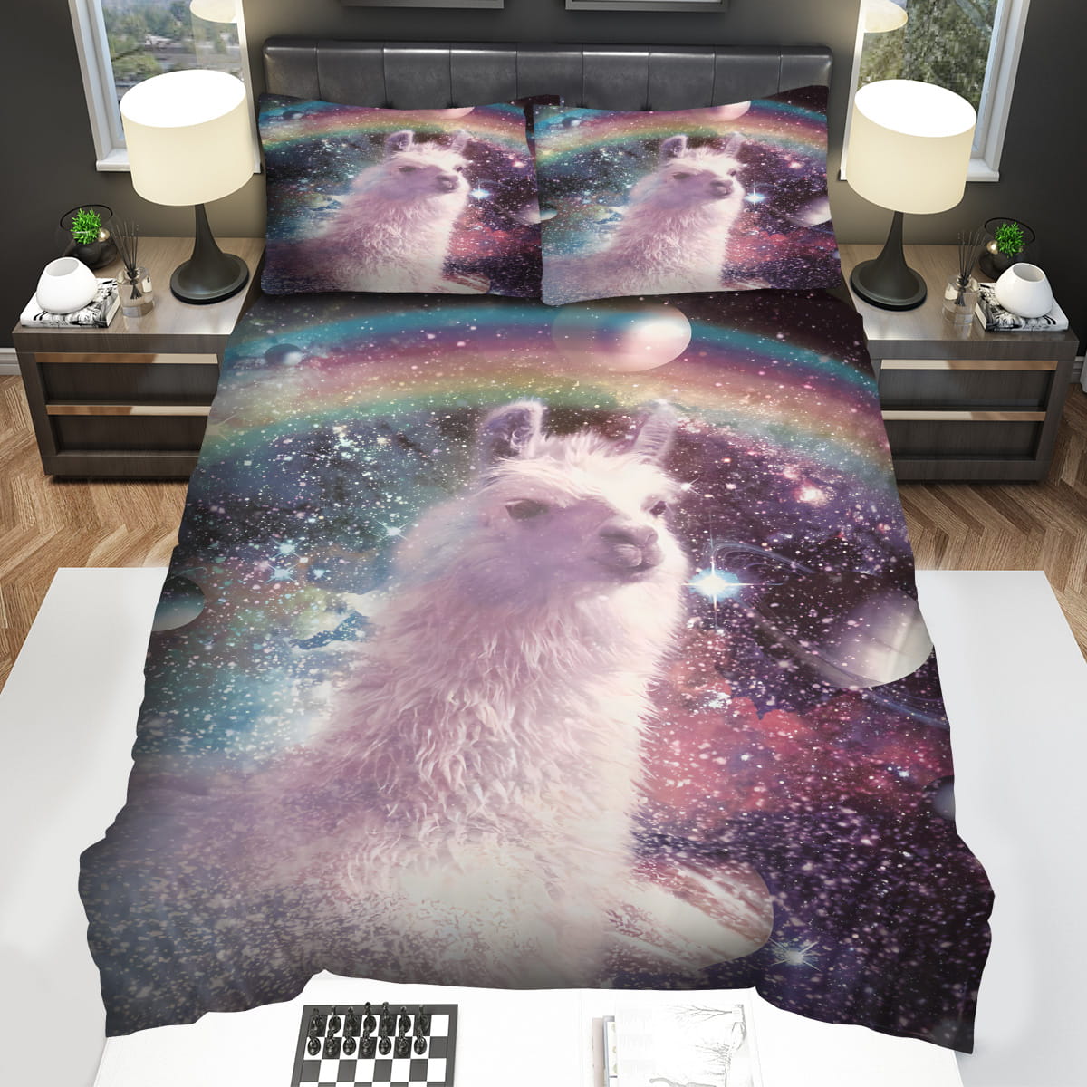 Llama Decorative Bedding Sets with Duvet Cover Flatsheet Pillowcase