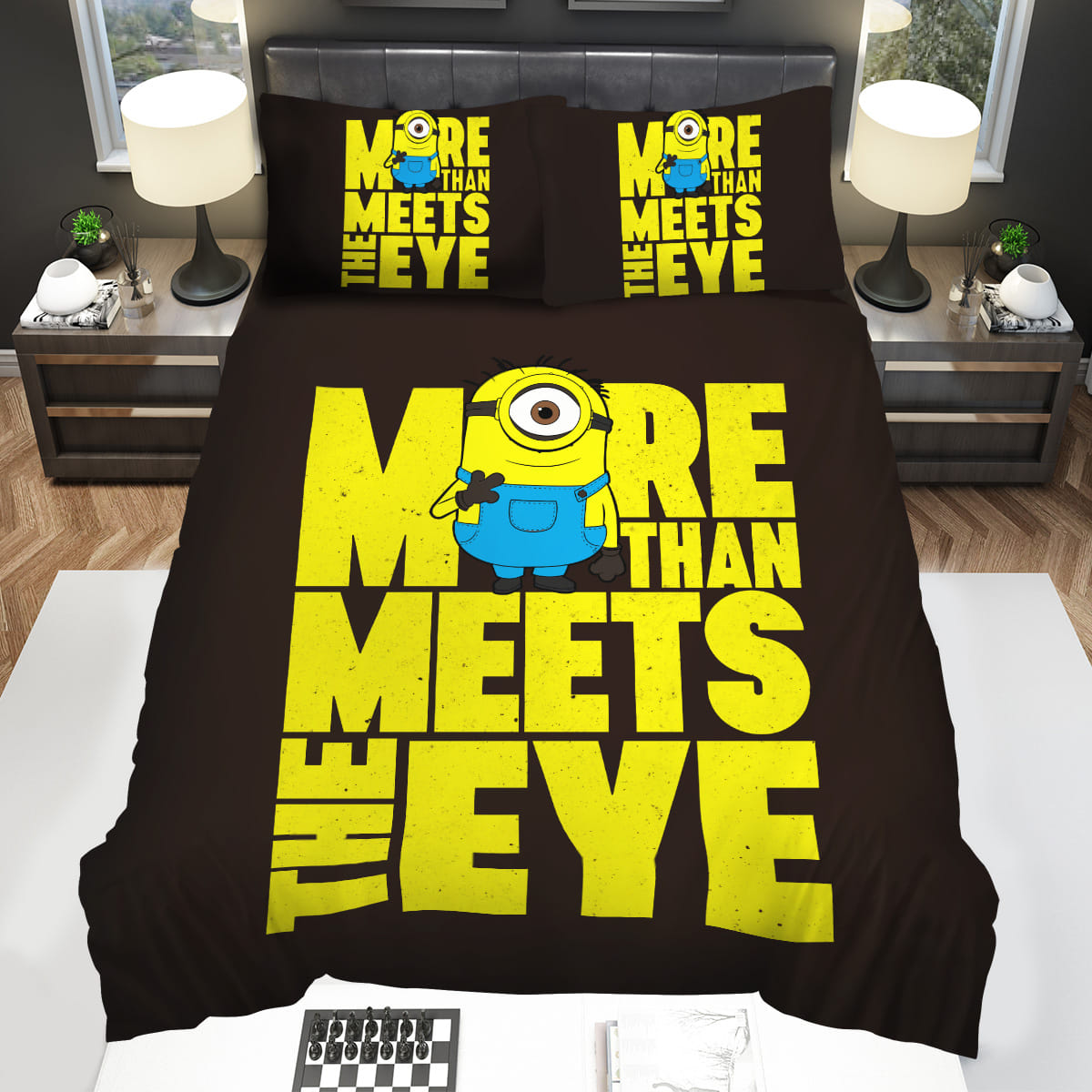 Minions Decorative Bedding Sets with Duvet Cover Flatsheet Pillowcase