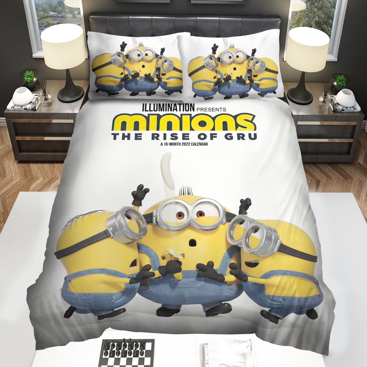 Minions The Rise Of Gru 2022 Illumination Presents Movie Posters Bedding Sets Gift For Christmas Thanksgiving Halloween
