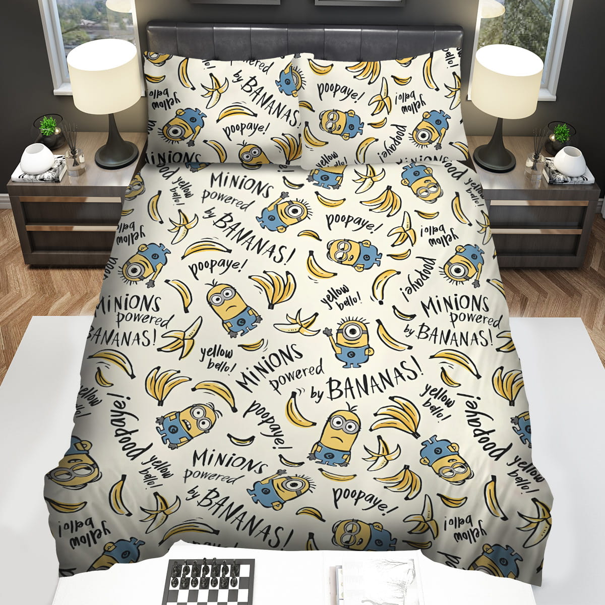 Minion In Despicable Me Minions Powered By Bananass Bedding Sets Gift For Christmas Birthday Thanksgiving