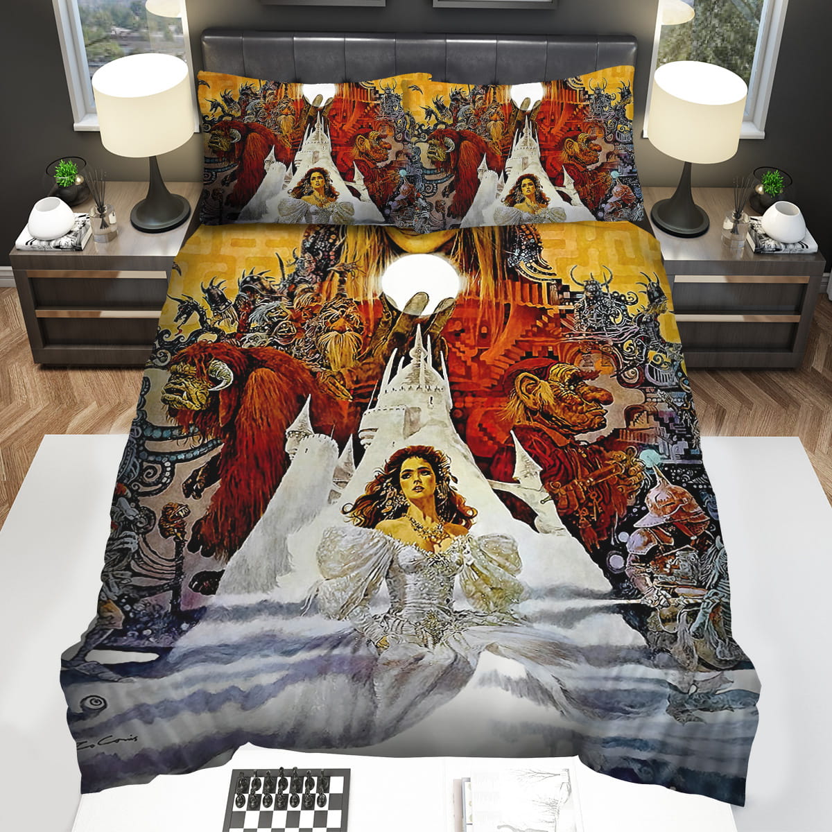Labyrinth 1986 Movie Beauty Poster Bedding Sets Gift For Christmas Thanksgiving Halloween