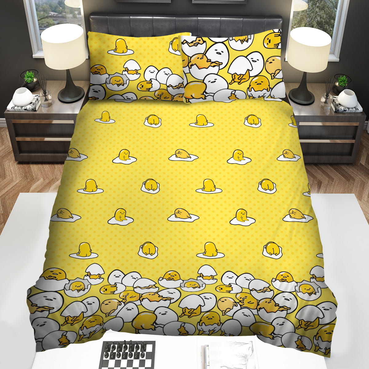 Lazy Egg Cute Figures Bedding Sets Gift For Christmas Birthday Thanksgiving