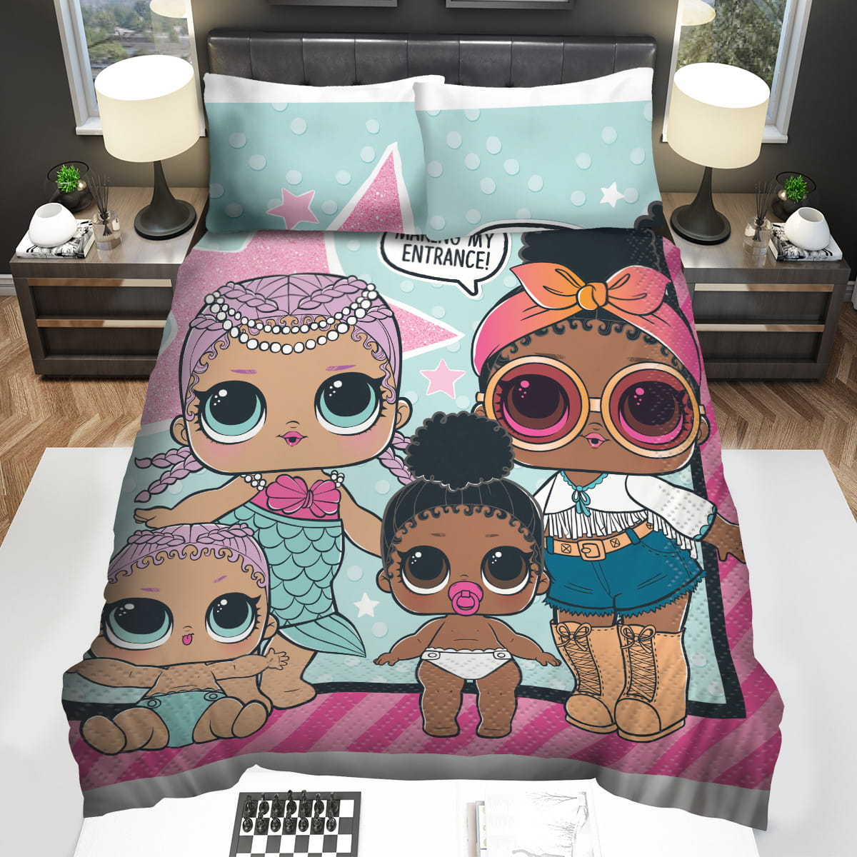 LOL Surprise Bedding Sets Duvet Cover Flatsheet Pillowcase