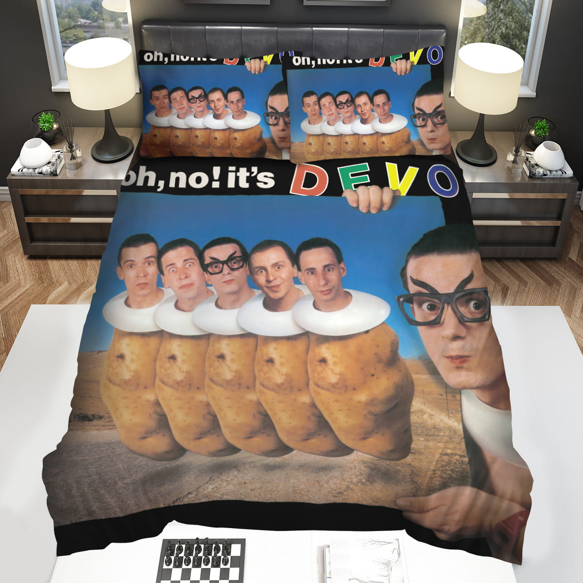 Mark Mothersbaugh Devo Oh No Its Devo Bedding Sets Gift For Christmas Birthday Thanksgiving