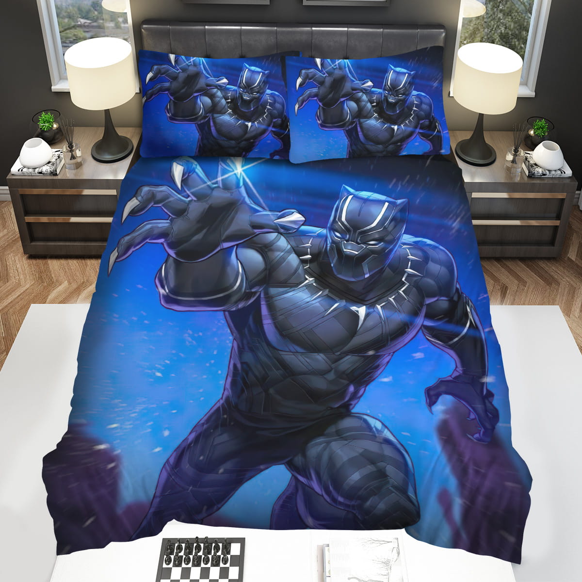 Marvel Black Panther Bedding Sets Gift For Christmas Thanksgiving Halloween