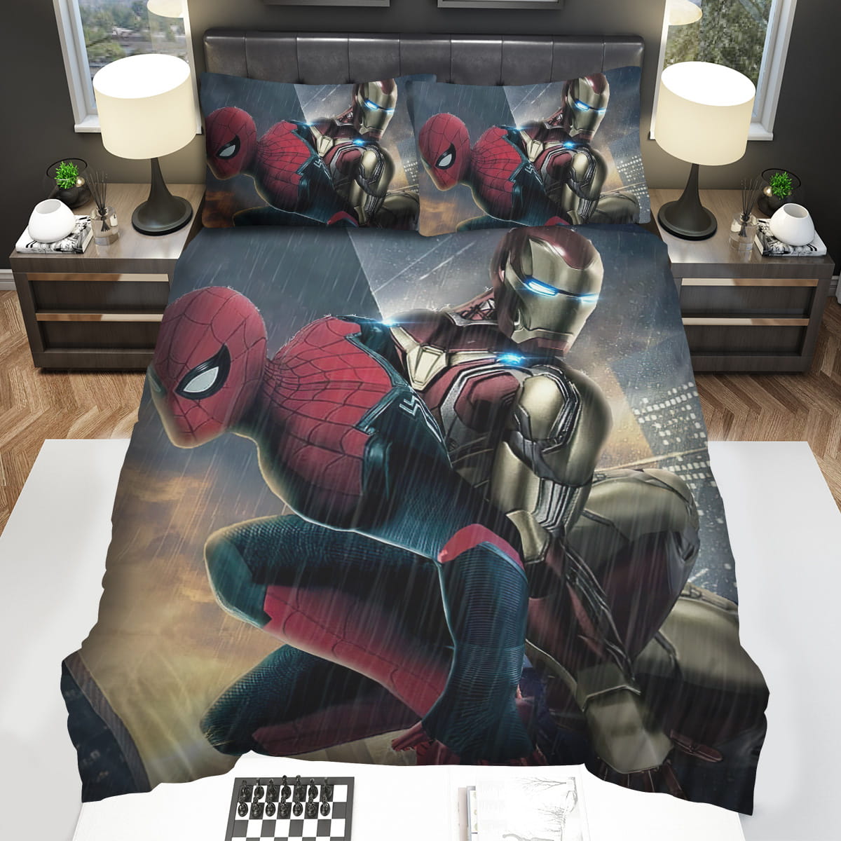 Marvel Spider-Man & Iron Man Split Decorative Bedding Sets For Fan