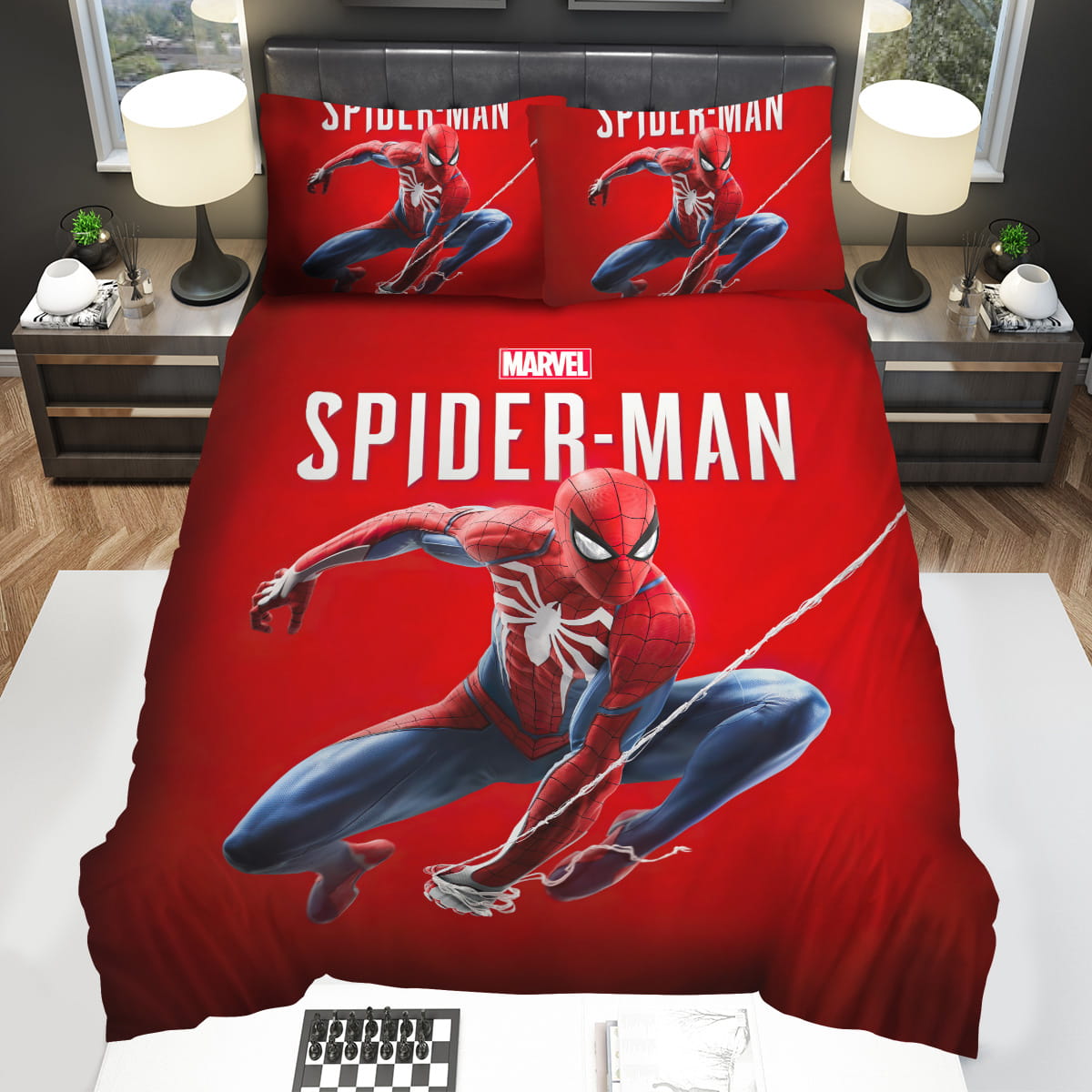 Marvels Spider Man Web Shootings Bedding Sets Duvet Cover Flatsheet Pillowcase