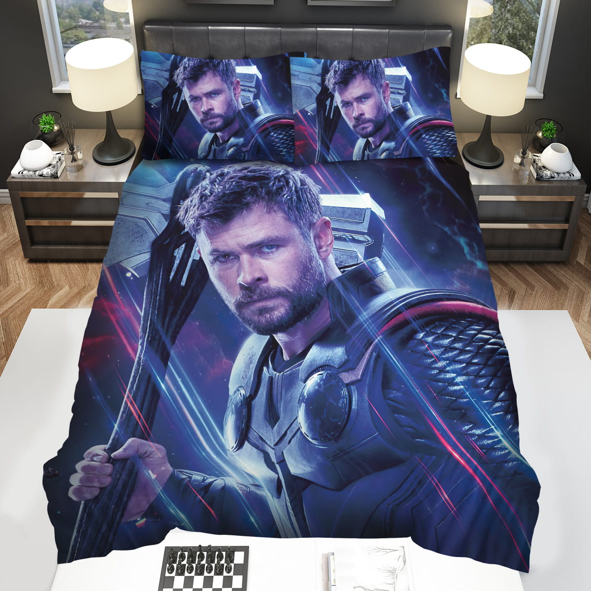 Marvel Thor And Stormbreaker Hammer In Infinity Wars Bedding Sets Gift For Christmas Birthday Thanksgiving