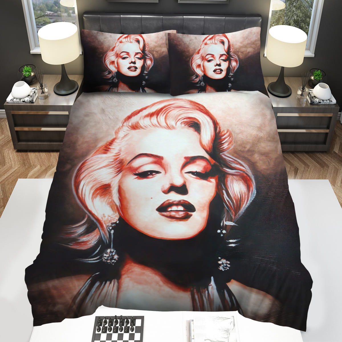 Marilyn Monroe Charming In Art Paintings Decorative Bedding Sets For Fan