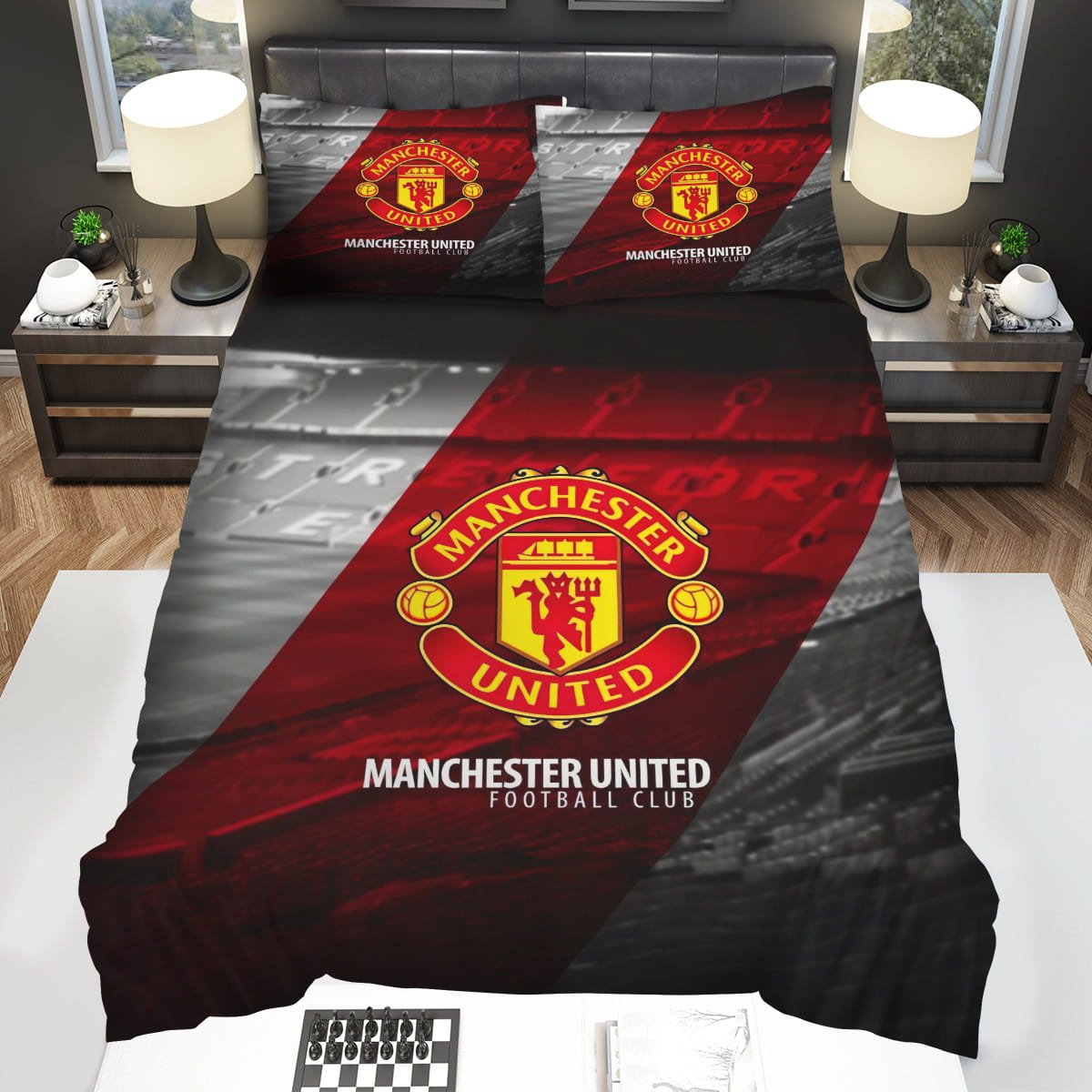 Manchester United Fc Football Club Bedding Sets Gift For Christmas Thanksgiving Halloween