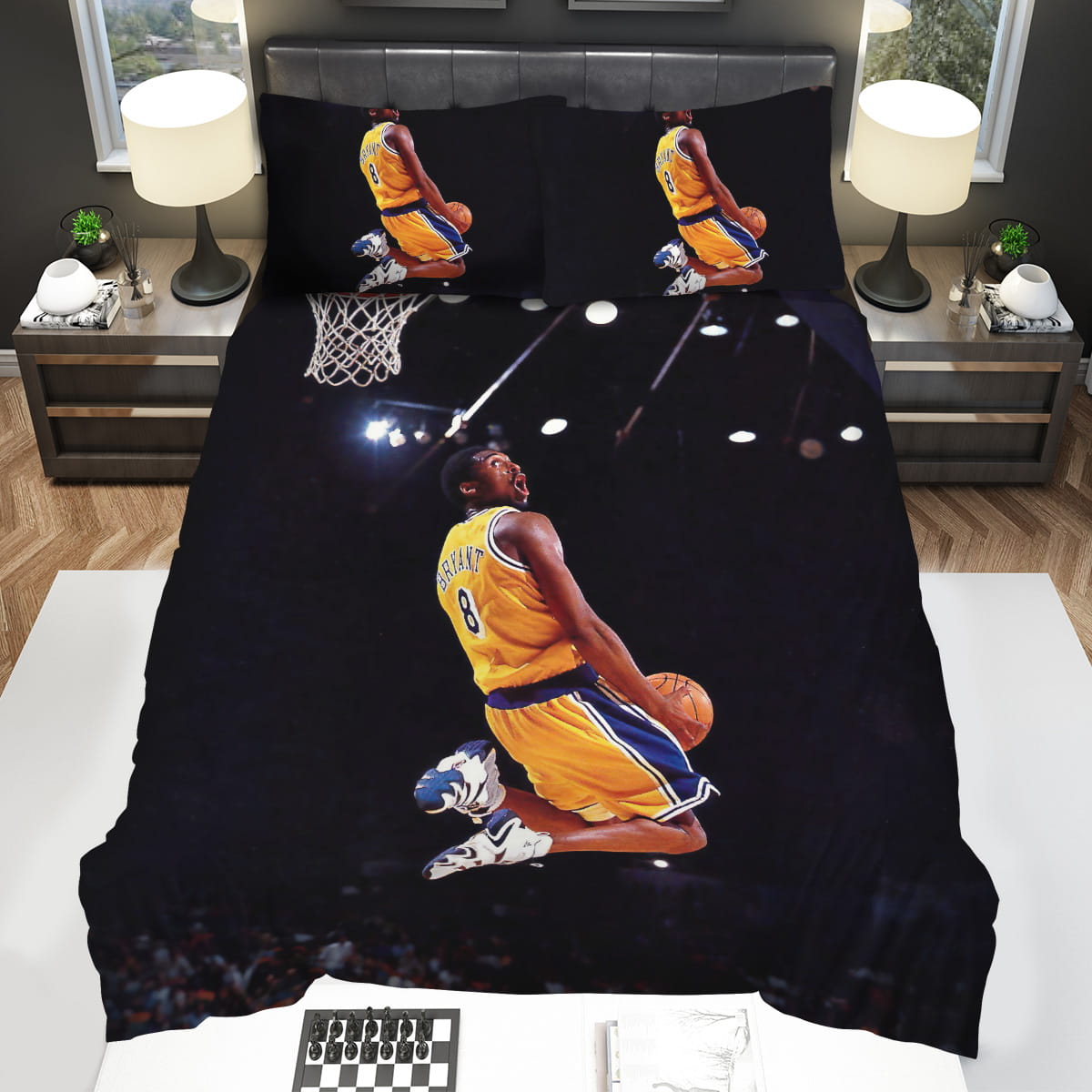Kobe Bryant Dunking Bedding Sets Duvet Cover Flatsheet Pillowcase
