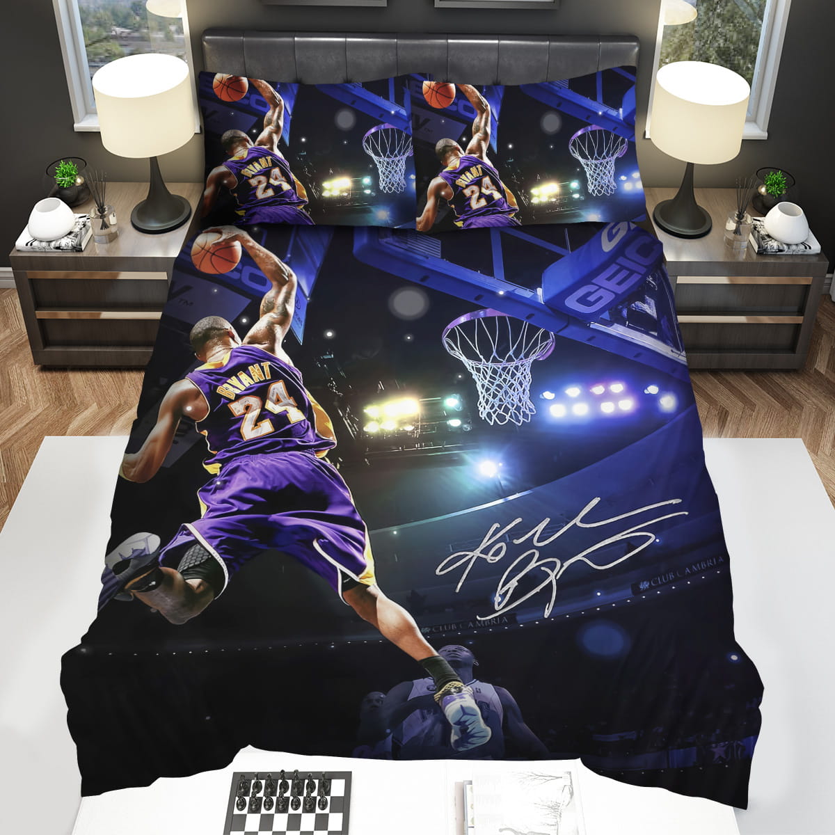 Kobe Bryant Dunking Bedding Sets Gift For Christmas Thanksgiving Halloween