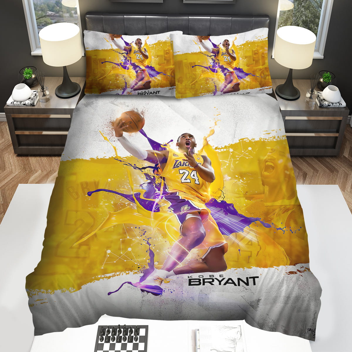 Kobe Bryant Decorative Bedding Sets with Duvet Cover Flatsheet Pillowcase