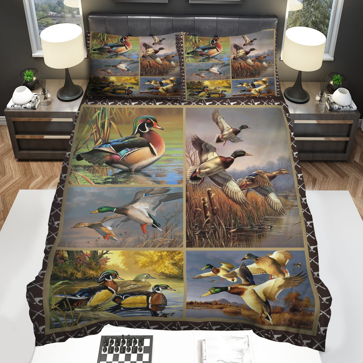 Mallard Duck Hunting Bedding Sets Gift For Christmas Birthday Thanksgiving