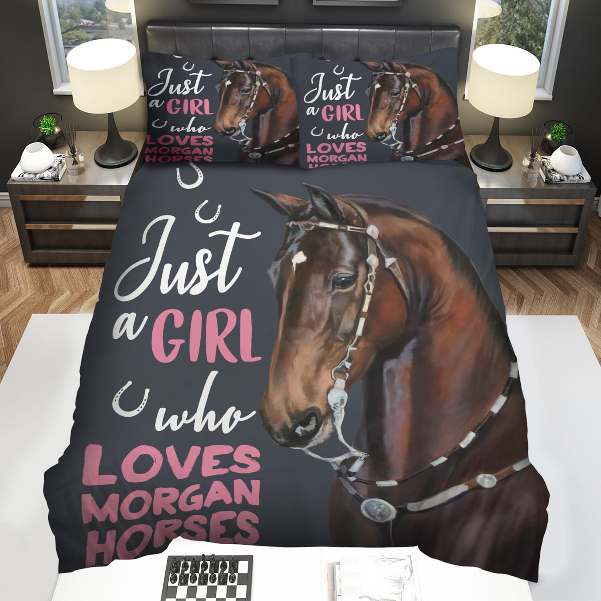 Just A Girl Who Loves Morgan Horses Decorative Bedding Sets For Fan
