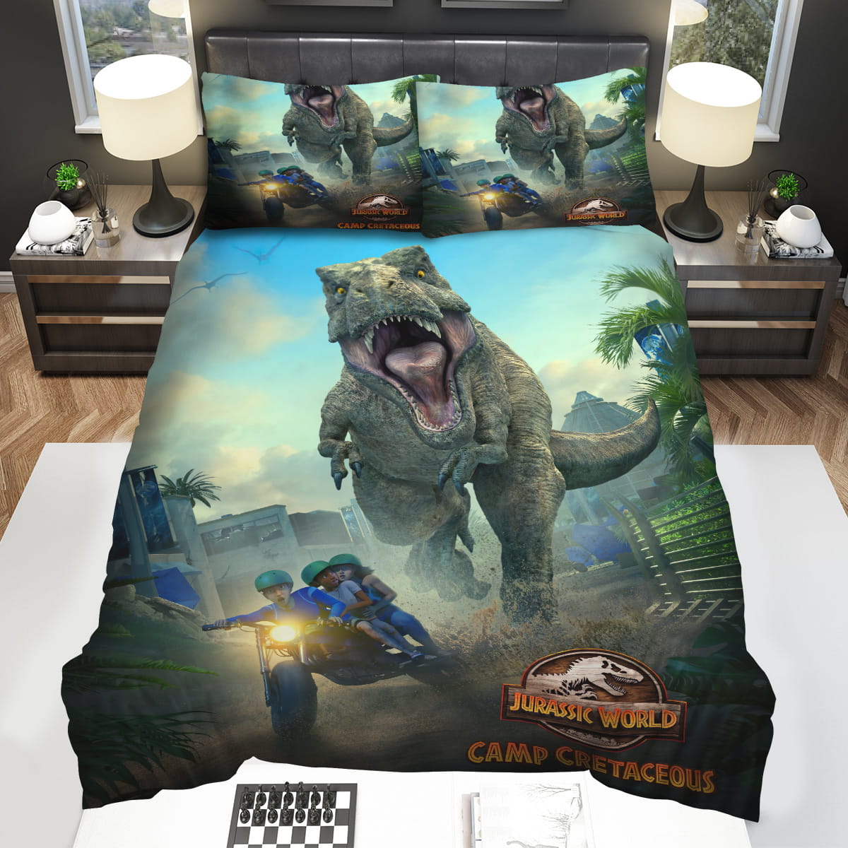 Jurassic Park Camp Cretaceous 3d Illustrations Decorative Bedding Sets For Fan