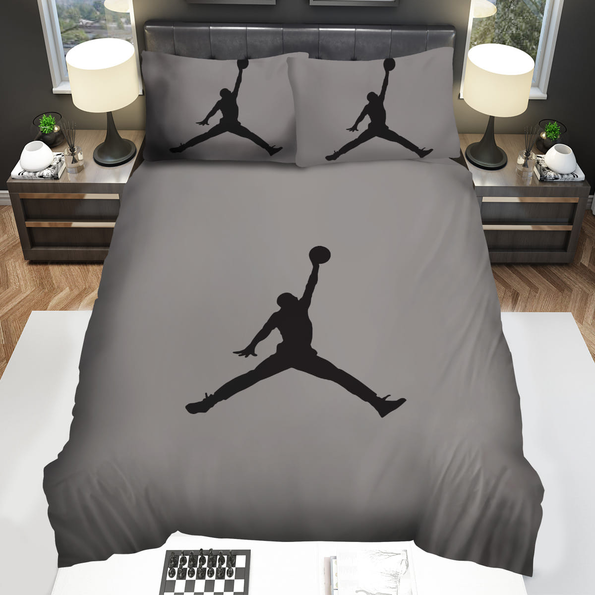 Jordan Logo Bedding Sets Duvet Cover Flatsheet Pillowcase