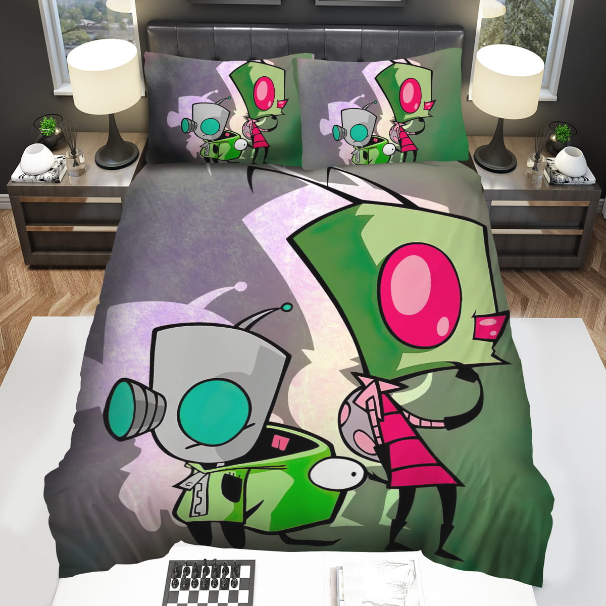 Invader Zim Decorative Bedding Sets For Fan