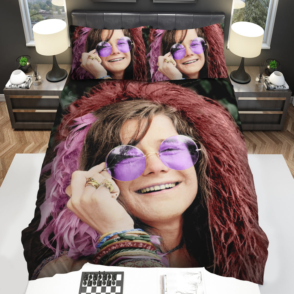 Janis Joplin Decorative Bedding Sets For Fan