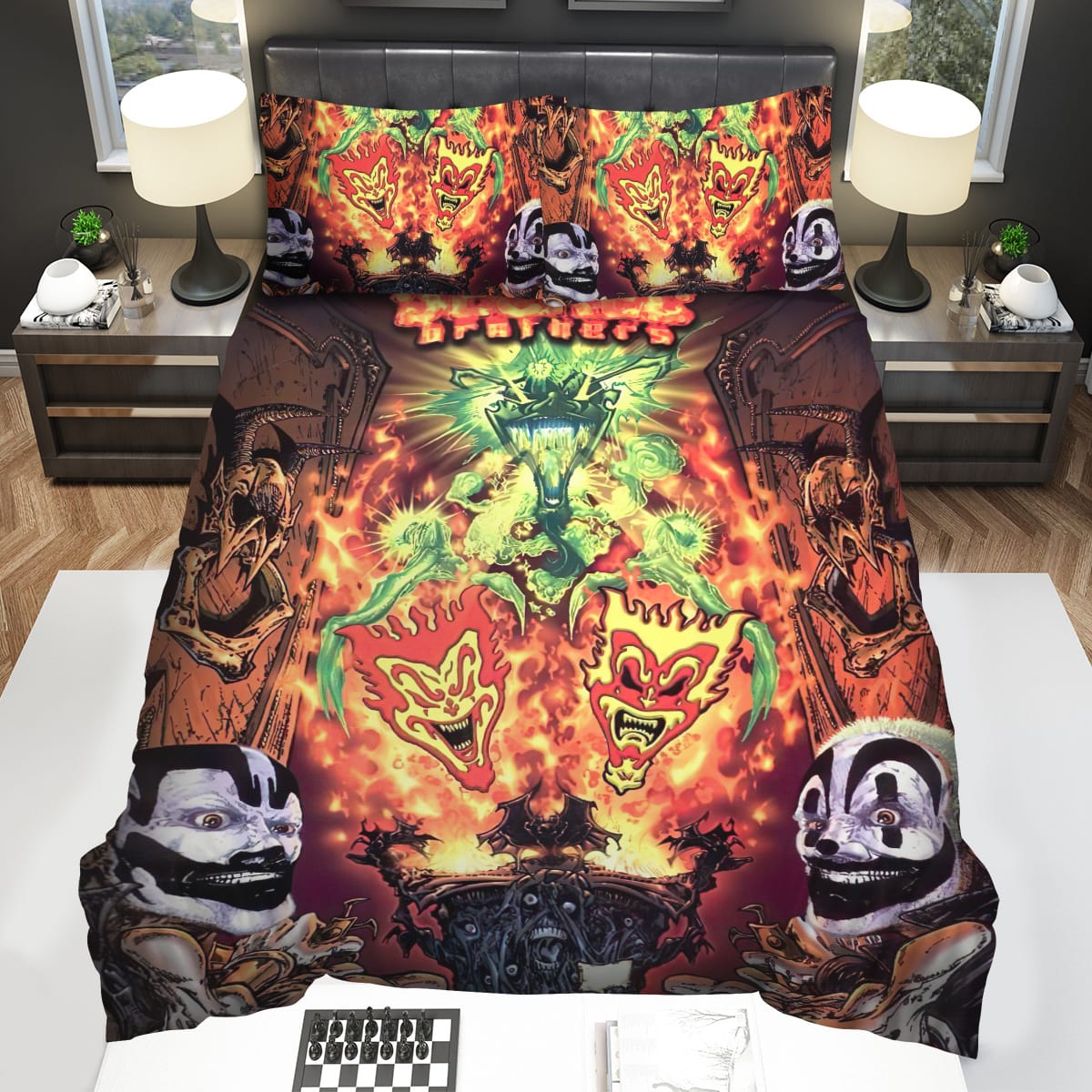Jeckel Brothers Insane Clown Posse Decorative Bedding Sets with Duvet Cover Flatsheet Pillowcase