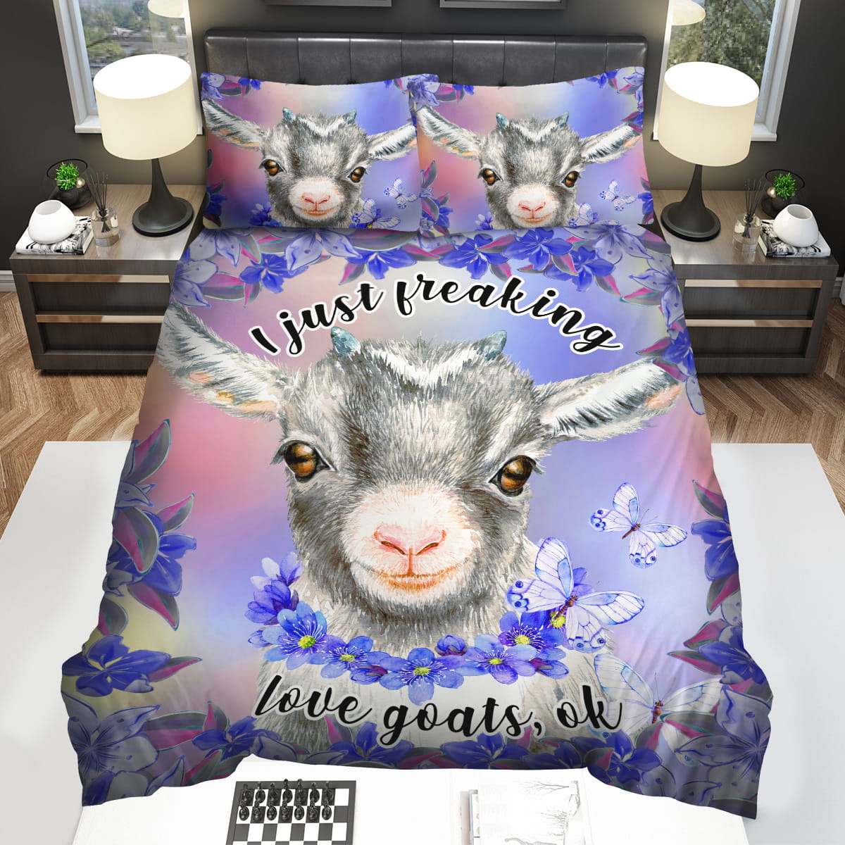 I Just Freaking Love Goats Ok Decorative Bedding Sets For Fan