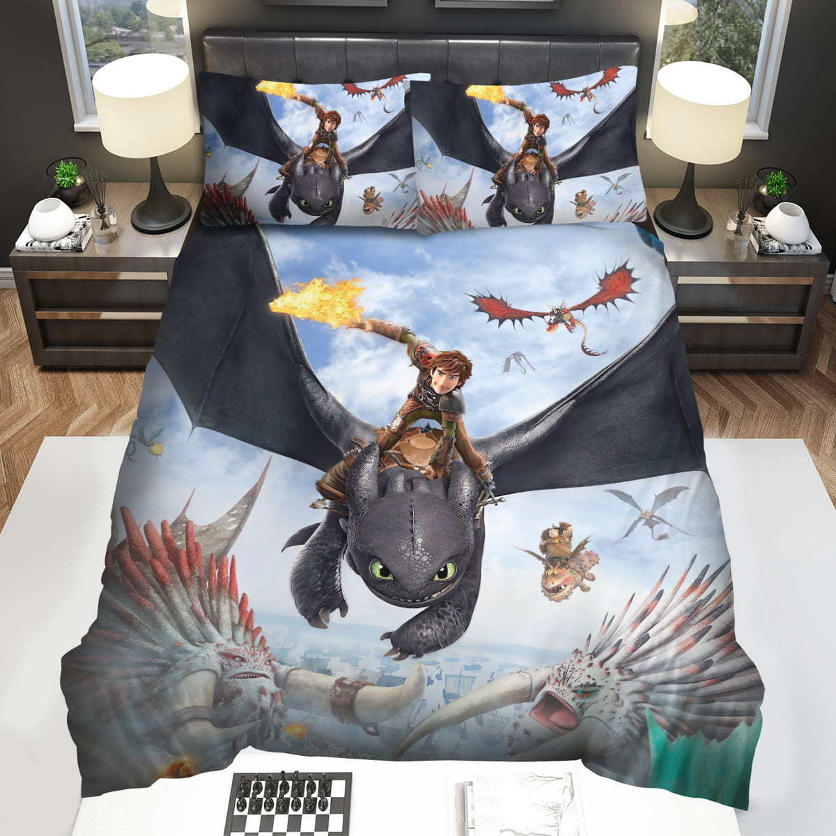How To Train Your Dragons Decorative Bedding Sets For Fan