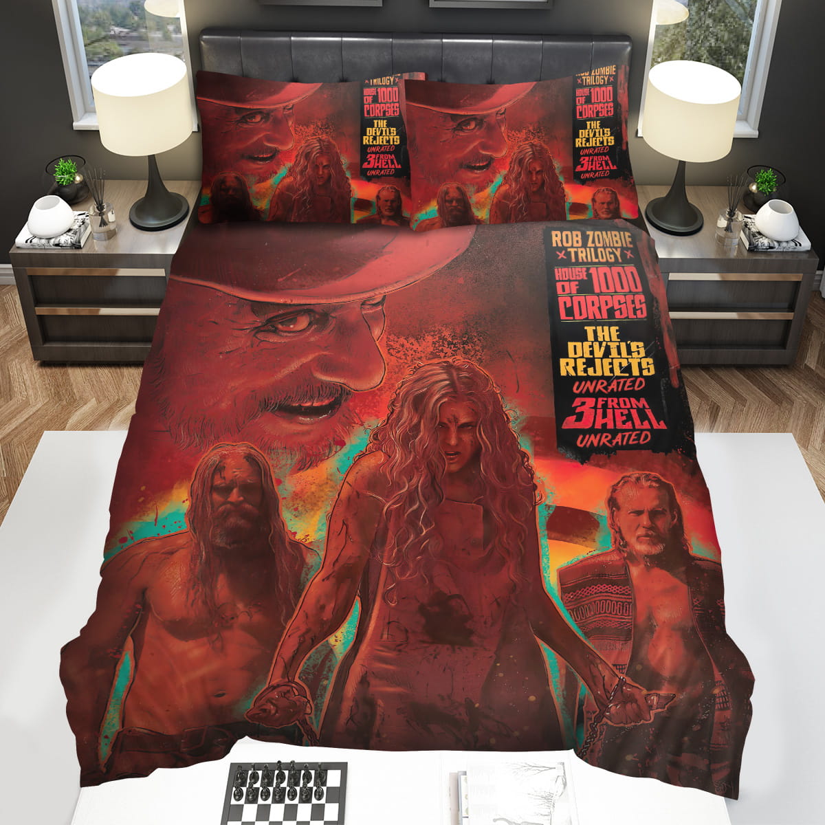 House Of 1000 Corpses 2003 The Devils Rejects Movie Poster Bedding Sets Duvet Cover Flatsheet Pillowcase