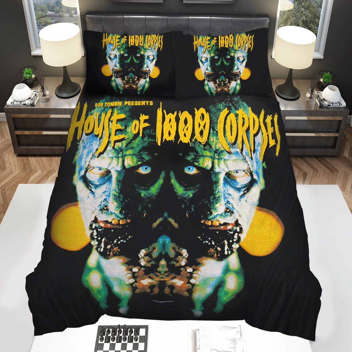 House Of 1000 Corpses 2003 Rob Zombie Presents Movie Poster Bedding Sets Gift For Christmas Thanksgiving Halloween