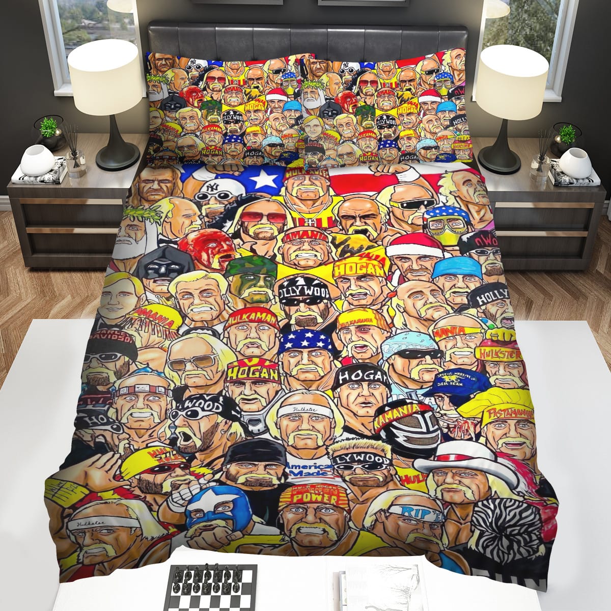 Hulk Hogan Wwe Costumes Cartoon Bedding Sets Gift For Christmas Birthday Thanksgiving