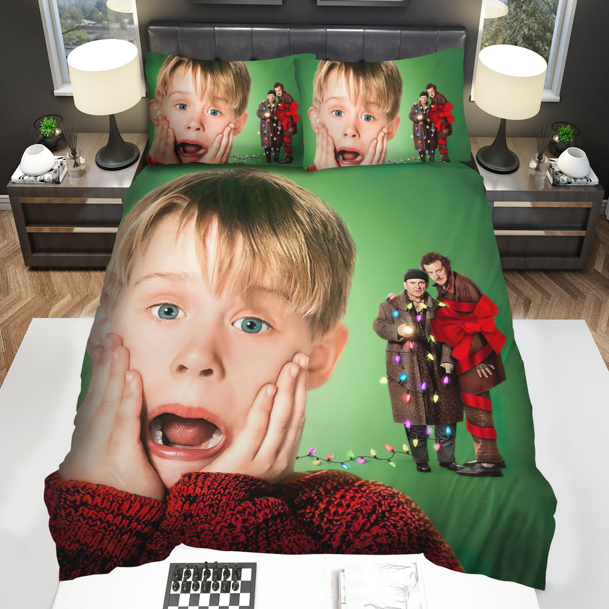 Home Alone 30th Anniversary Movie Posters Decorative Bedding Sets with Duvet Cover Flatsheet Pillowcase