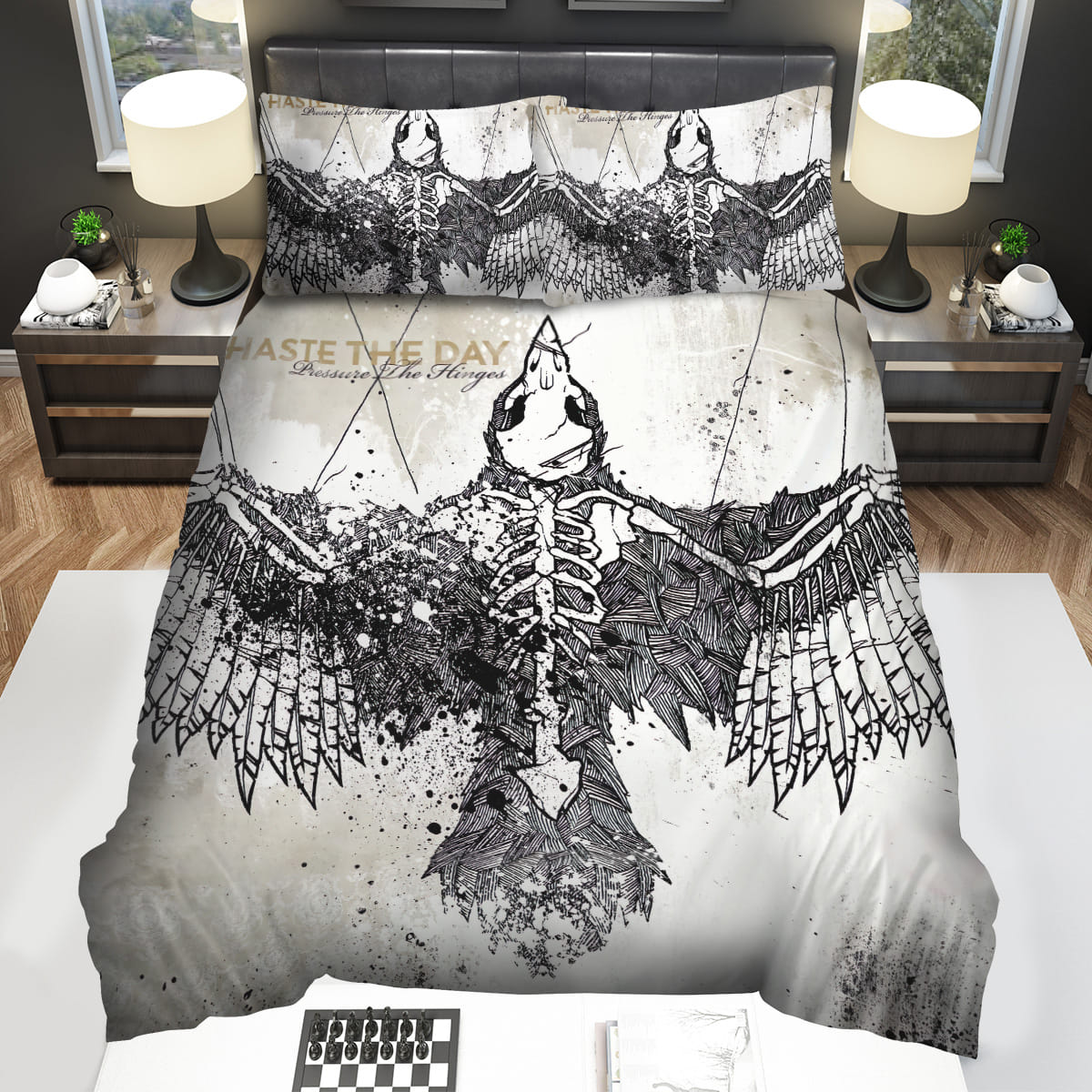 Haste The Day Album Cover Pressure The Hinges Decorative Bedding Sets with Duvet Cover Flatsheet Pillowcase