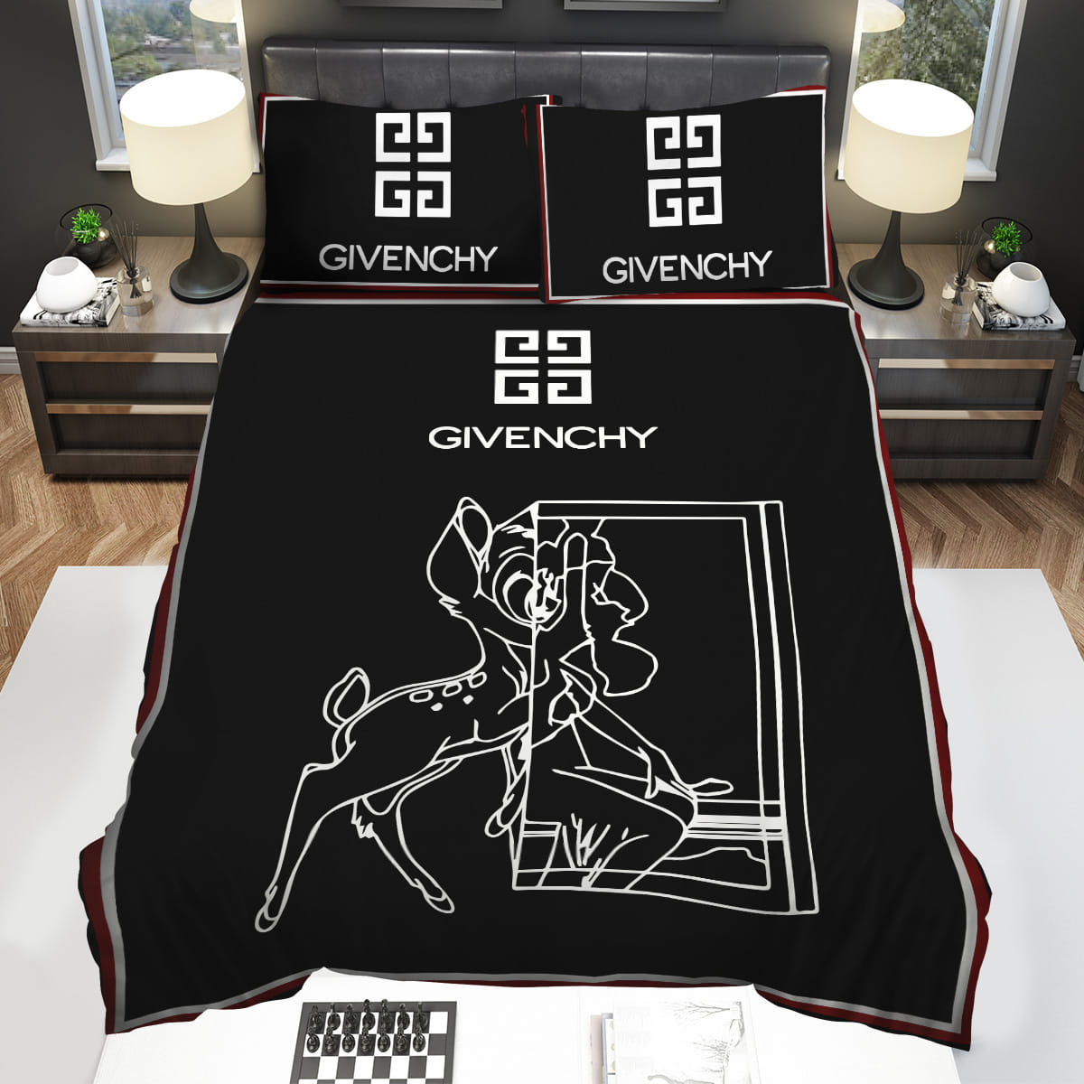 Givenchy Logo Bedding Sets Duvet Cover Flatsheet Pillowcase