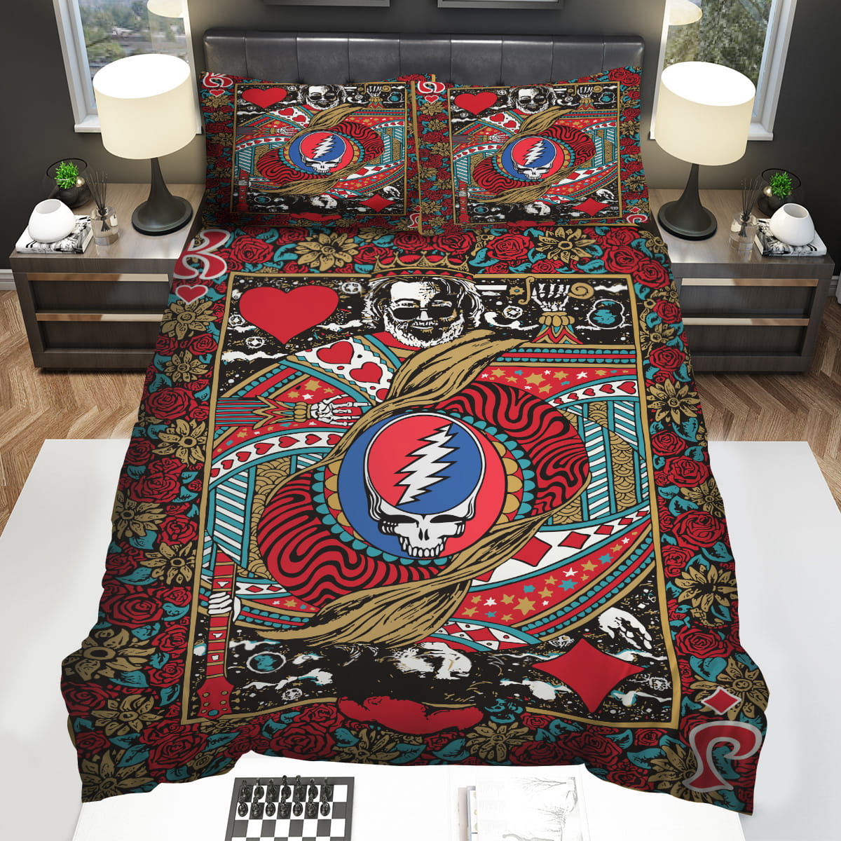 Grateful Dead Bedding Sets Gift For Christmas Thanksgiving Halloween