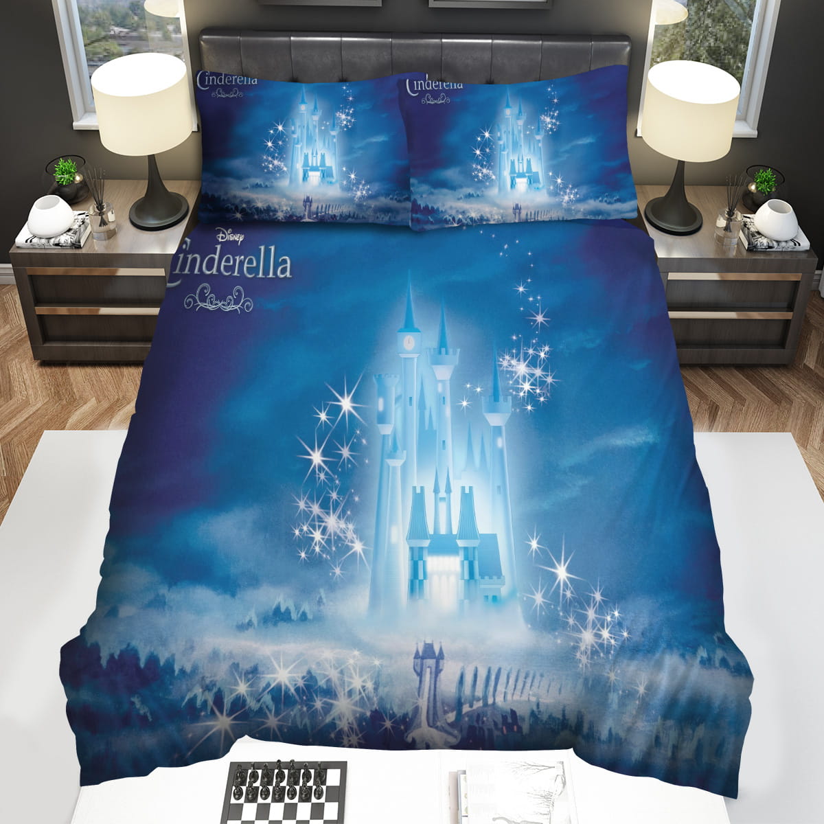 Disney Castle Decorative Bedding Sets with Duvet Cover Flatsheet Pillowcase