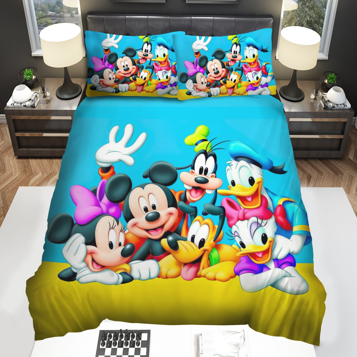 Disney Mickey Mouse And Friends Decorative Bedding Sets with Duvet Cover Flatsheet Pillowcase