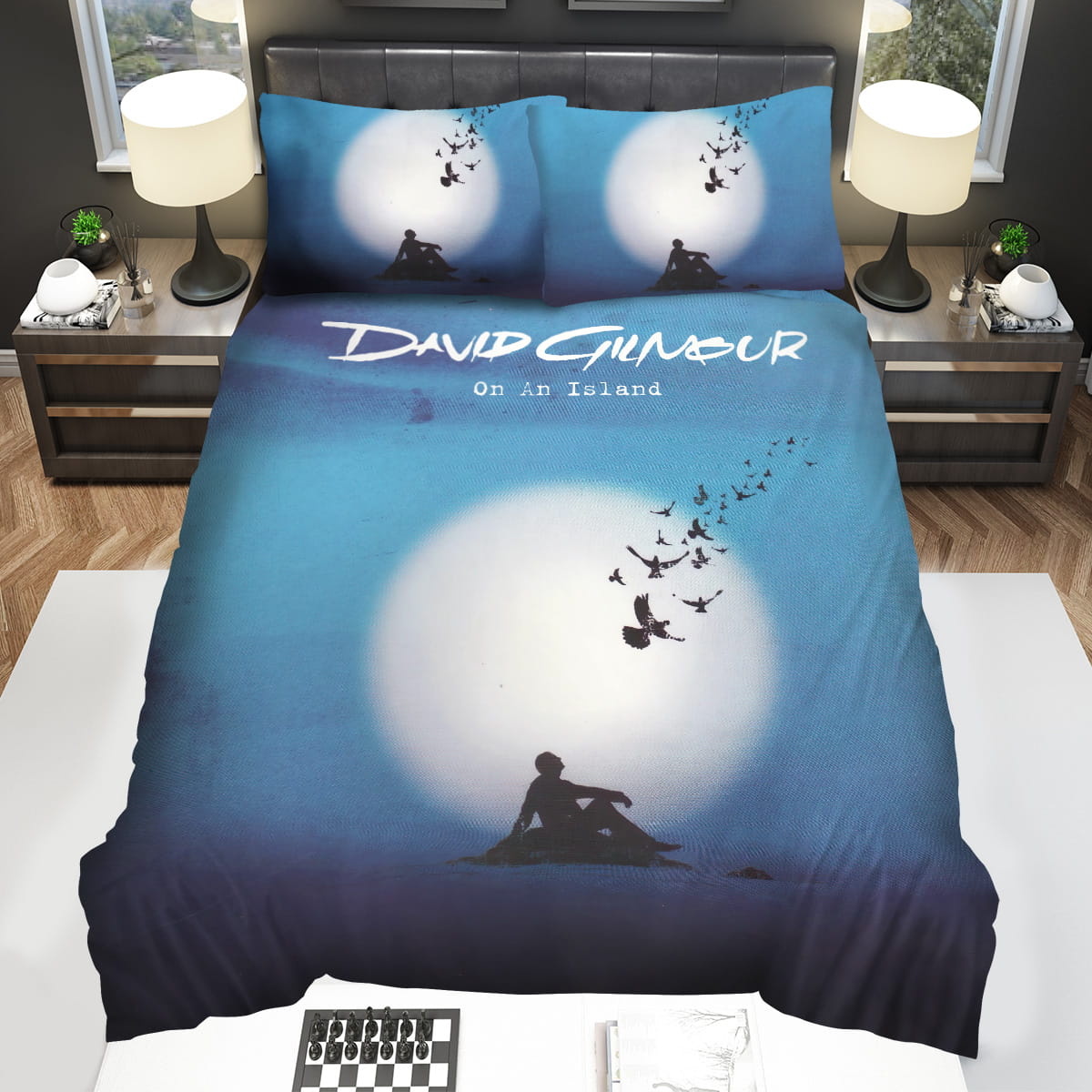 David Gilmour On An Island Album Cover Decorative Bedding Sets For Fan