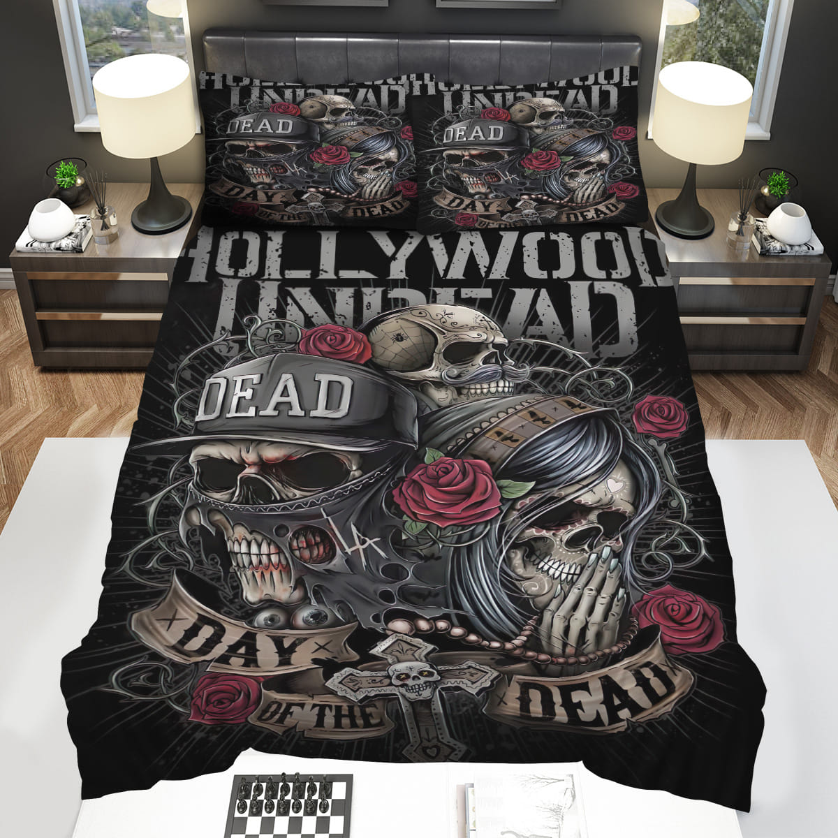 Day Of The Dead Skull Decorative Bedding Sets For Fan