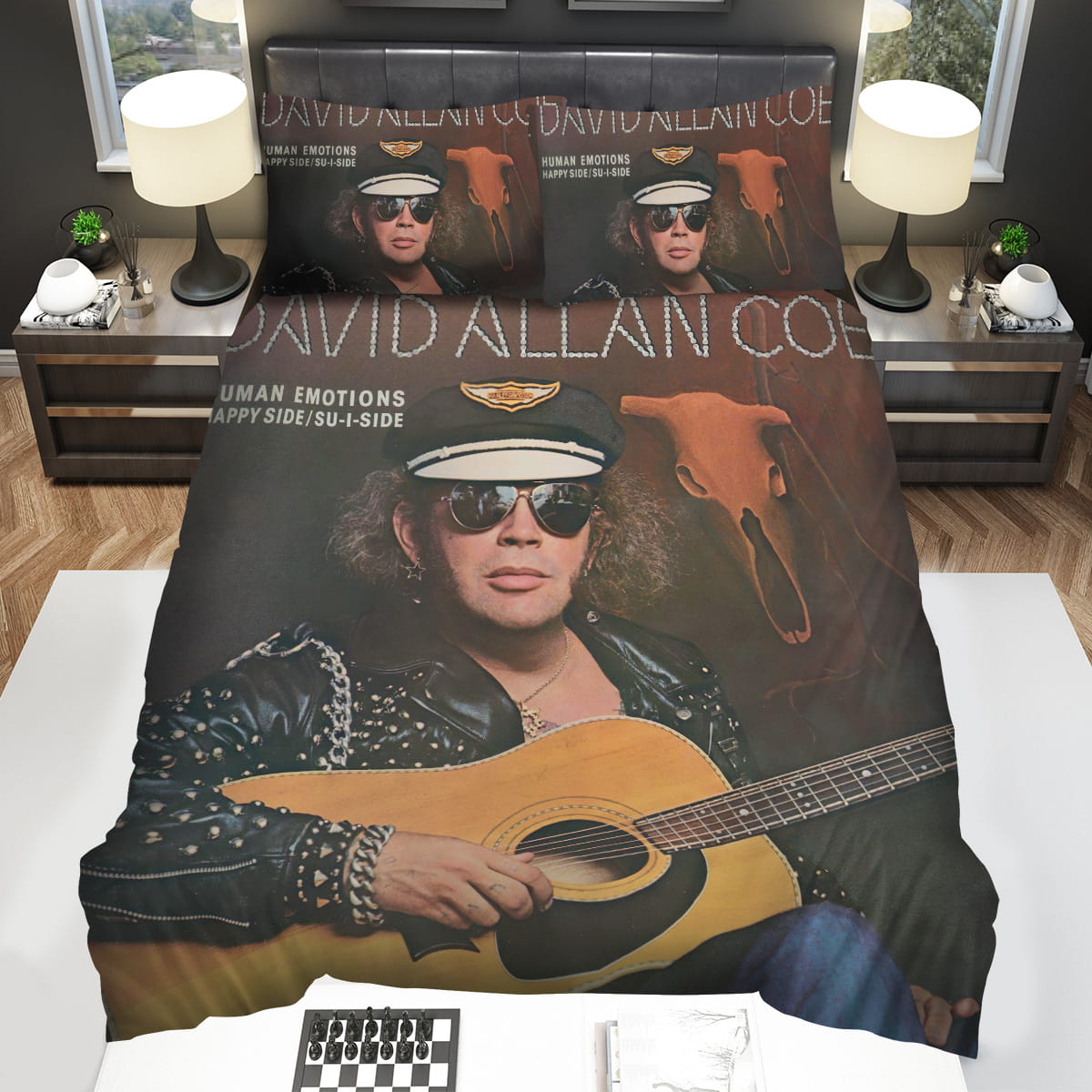 David Allan Coe Human Emotions Album Cover Bedding Sets Duvet Cover Flatsheet Pillowcase