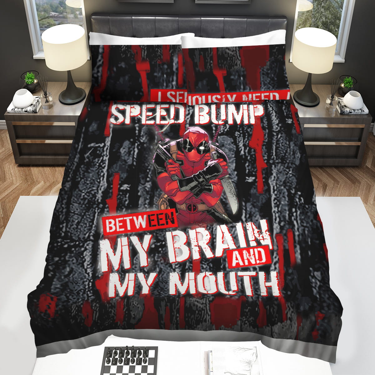 Deadpool Bedding Sets Gift For Christmas Birthday Thanksgiving